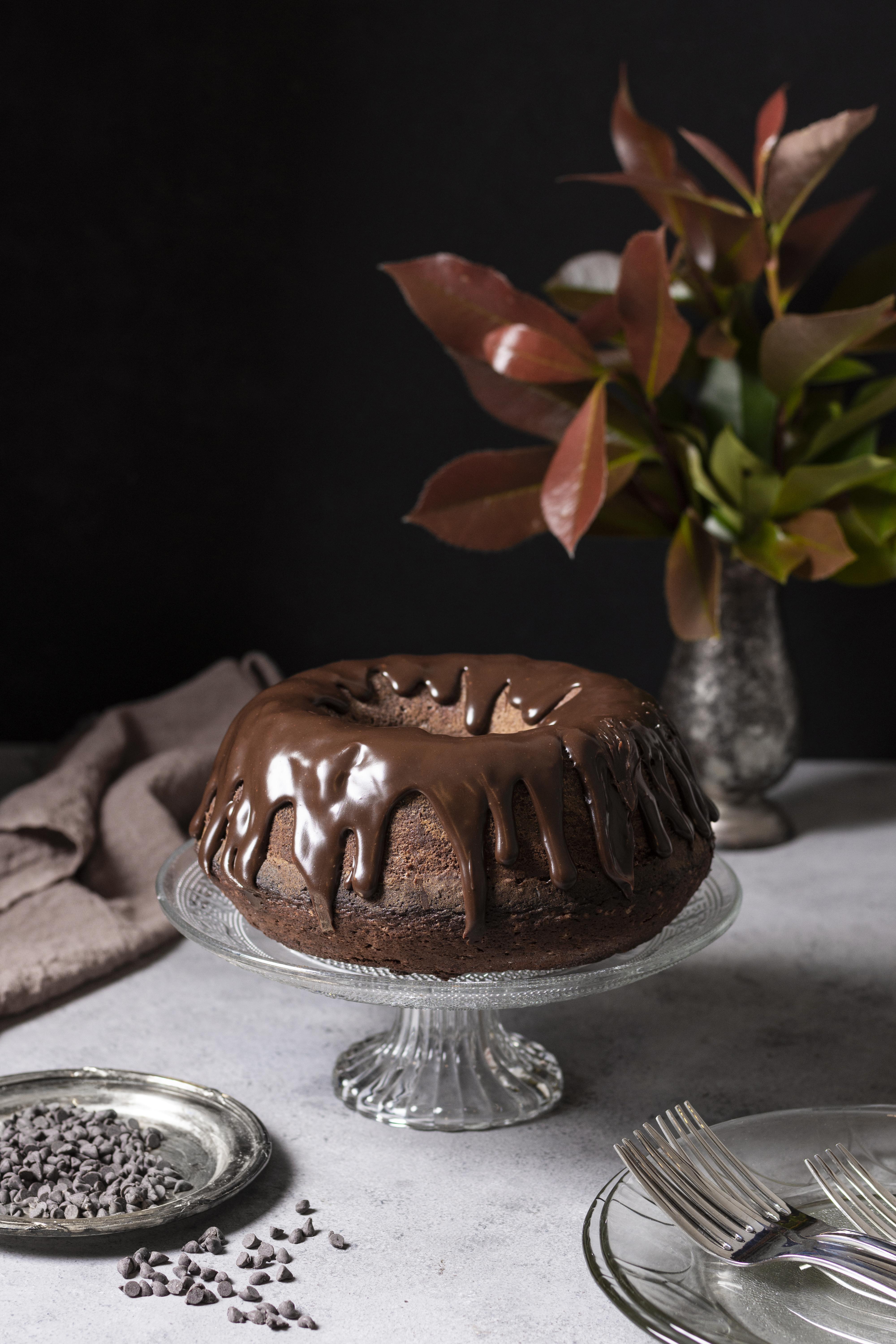 Bûche fondante praliné et chocolat noir
