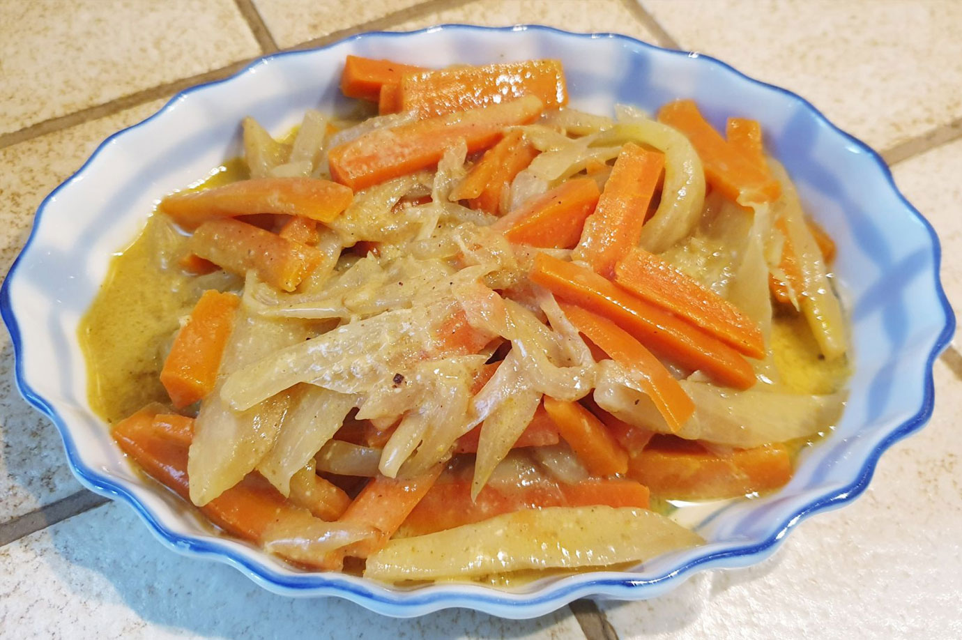 Wok de fenouil et petits légumes